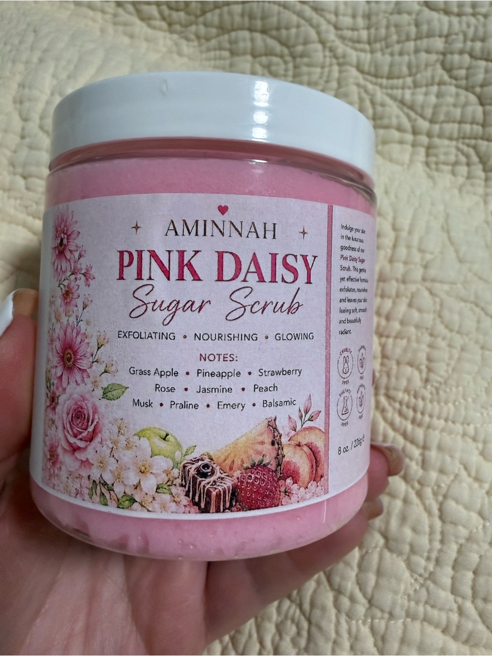 Aminnah “Pink Daisy” Sugar Scrub! Limited Edition 💕